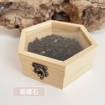 《水晶消磁淨化盒》-原木六角形9