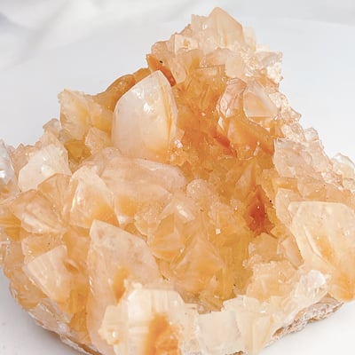 招財/正能量-《虎牙橘黃方解石晶簇》15