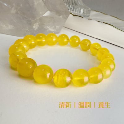 辟邪去災/招財納福-《10mm金絞蜜琥珀手珠》5