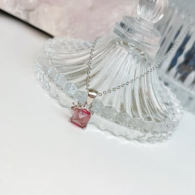 小蝴蝶結糖塔碧璽項鍊6