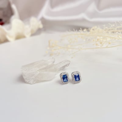 輕奢珠寶～藍晶石耳環4