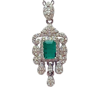 低調奢華祖母綠項鍊1