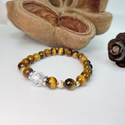 設計款-8mm黃虎眼石手珠手鍊3