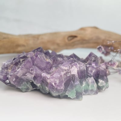 雙色螢石原礦-13