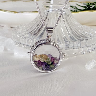 全方位運勢-《綜合水晶圓形寶盒項鍊》5