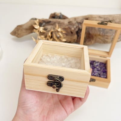 《水晶消磁淨化盒》-小原木方形3