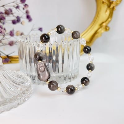 銀曜貔貅·白水晶手鍊4