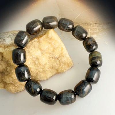 權威/自信/活力-《虎斑夢幻黃藍虎眼手鍊》2