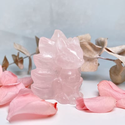 狐狸神獸/召喚貴人-《粉晶九尾狐擺件》5