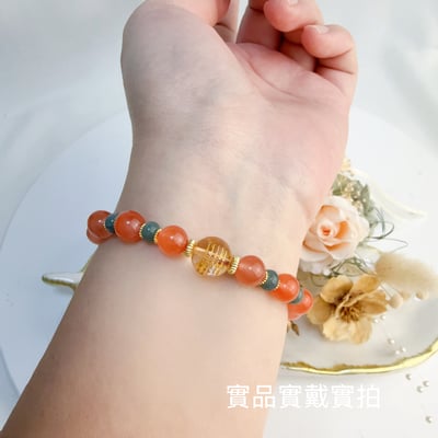 平安/健康-《飄花南紅翡翠經文手鍊》5