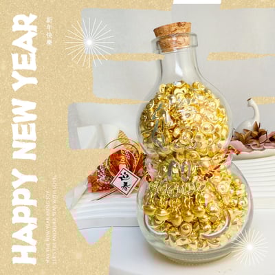 開運風水擺飾-《大葫蘆元寶瓶》4