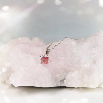 小蝴蝶結糖塔碧璽項鍊3