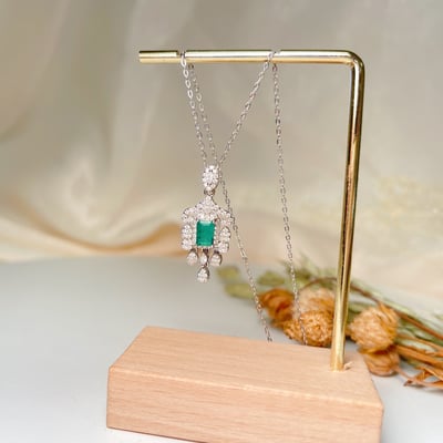 低調奢華祖母綠項鍊3