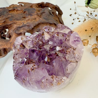 聚財聚氣/財富能量-《紫鈦原礦紫晶花原礦》3