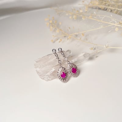 輕奢珠寶紅寶耳環3