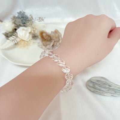 10mm激光料白水晶手珠4