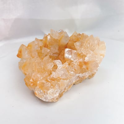 招財/正能量-《虎牙橘黃方解石晶簇》12