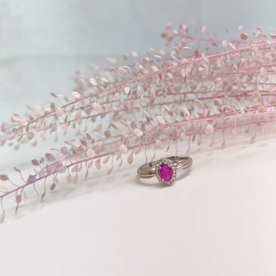 自信魅力/創造幸福-《宮廷風滿鑽無燒紅寶戒指》5