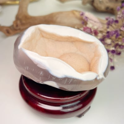 粉橘砂糖瑪瑙聚寶盆3