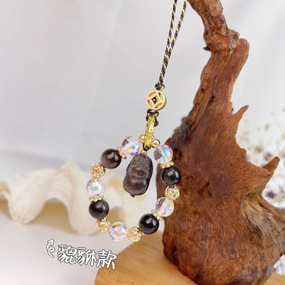 平安/擋煞/防小人《超閃耀銀曜石平安吊飾》2