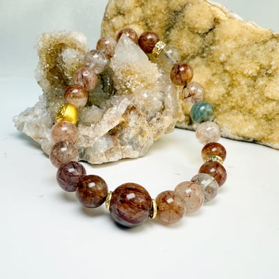 健康/招財-《紅髮晶簡約設計手鍊》3