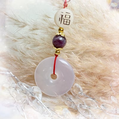 平靜心神/靈性寶石《紫玉髓平安扣吊飾》4