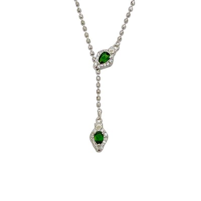 綠色寶石/主事業-《綠透輝石蛇形設計項鍊》1