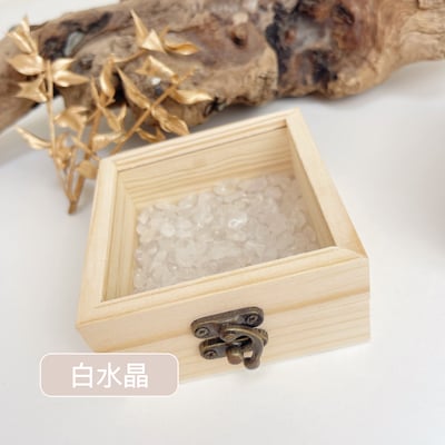 《水晶消磁淨化盒》-小原木方形6