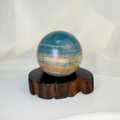 原礦球/心靈力量-《海洋藍力士水晶球》B15