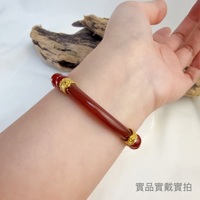 提升運勢/正能量-《紅玉髓鐲段五條經文手鍊》5
