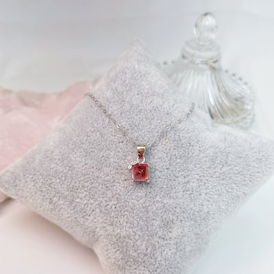 小蝴蝶結糖塔碧璽項鍊5