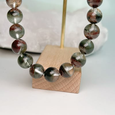 穩定心靈/招財助事業-《9mm綠幽靈聚寶盆水晶手鍊》5