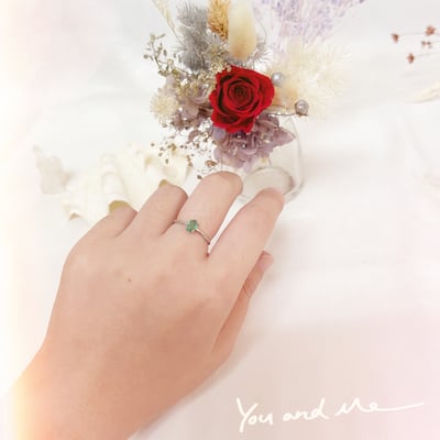 極簡約祖母綠戒指5