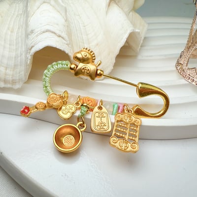 平安/開運/本命年-《馬年平安胸針》4