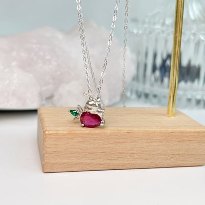 兔子蘿蔔可愛碧璽項鍊4