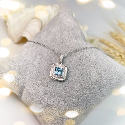 守護之石-《方形切割拓帕石項鍊》5