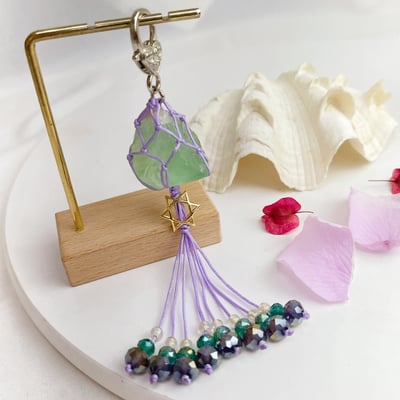 事業寶石/穩定磁場-《原礦綠螢石吊飾》3