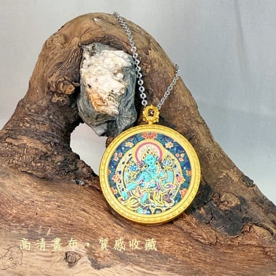 智慧/慈悲/排除障礙-《綠度母唐卡項鍊》5