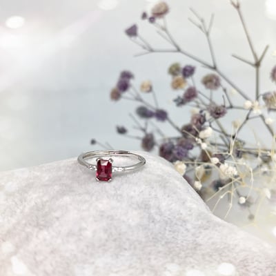 方形石榴石戒指4