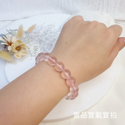 好人緣/正能量-《頂級六芒星效應粉晶手鍊》5