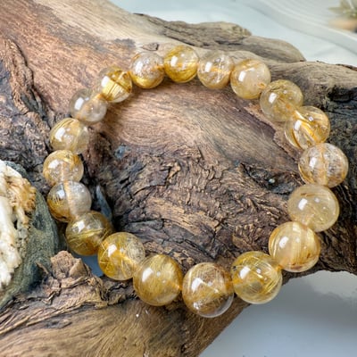 高檔料/滿絲-《10mm鈦晶手鍊》-23