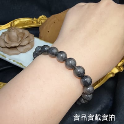 財富/擋煞/能量-《9mm黑銅鈦水晶手鍊》5
