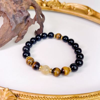 財富/防小人-《虎眼彩虹黑曜手鍊》1
