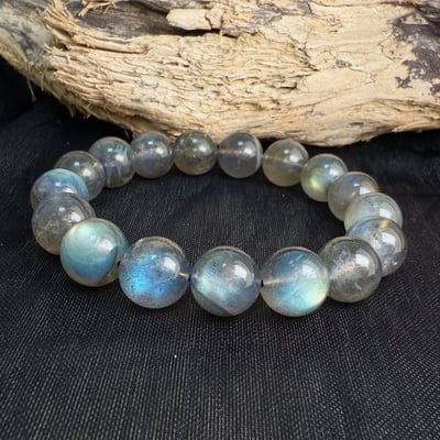 擋煞/沉穩/堅定-《11.5mm彩色高光拉長石手鍊》4