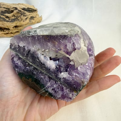 聚財聚氣/淨化磁場-《白水晶共生紫晶鎮原礦》3