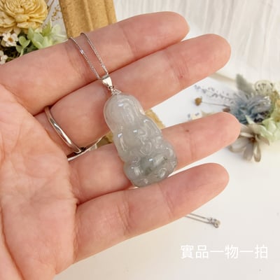 平安/吉祥/靜心-《冰糯種飄花觀音項鍊》7