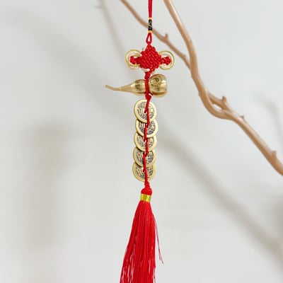 招財/擋煞-《銅葫蘆五帝錢吊飾》6