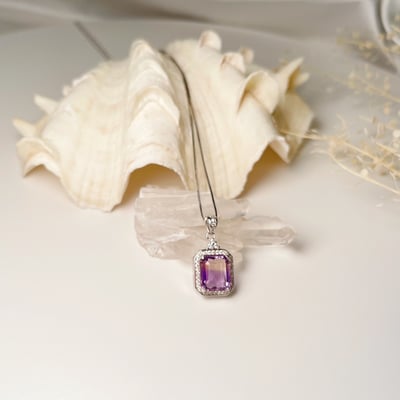 精品紫黃晶項鍊3