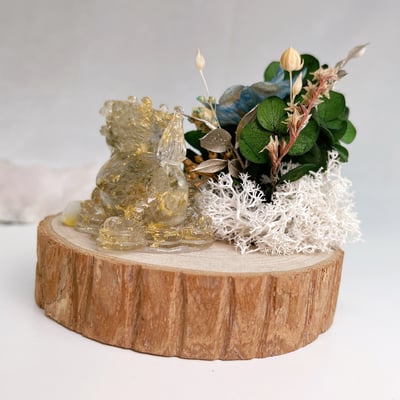 事業興旺/吉祥發財/平安避邪-《金箔綠幽靈龍龜風水擺件》6