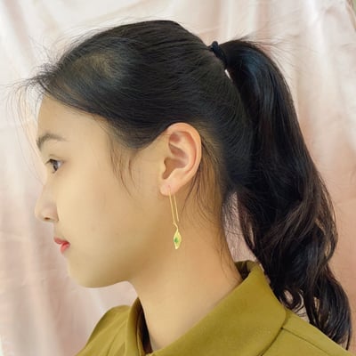 輕奢珠寶沙佛萊耳環2